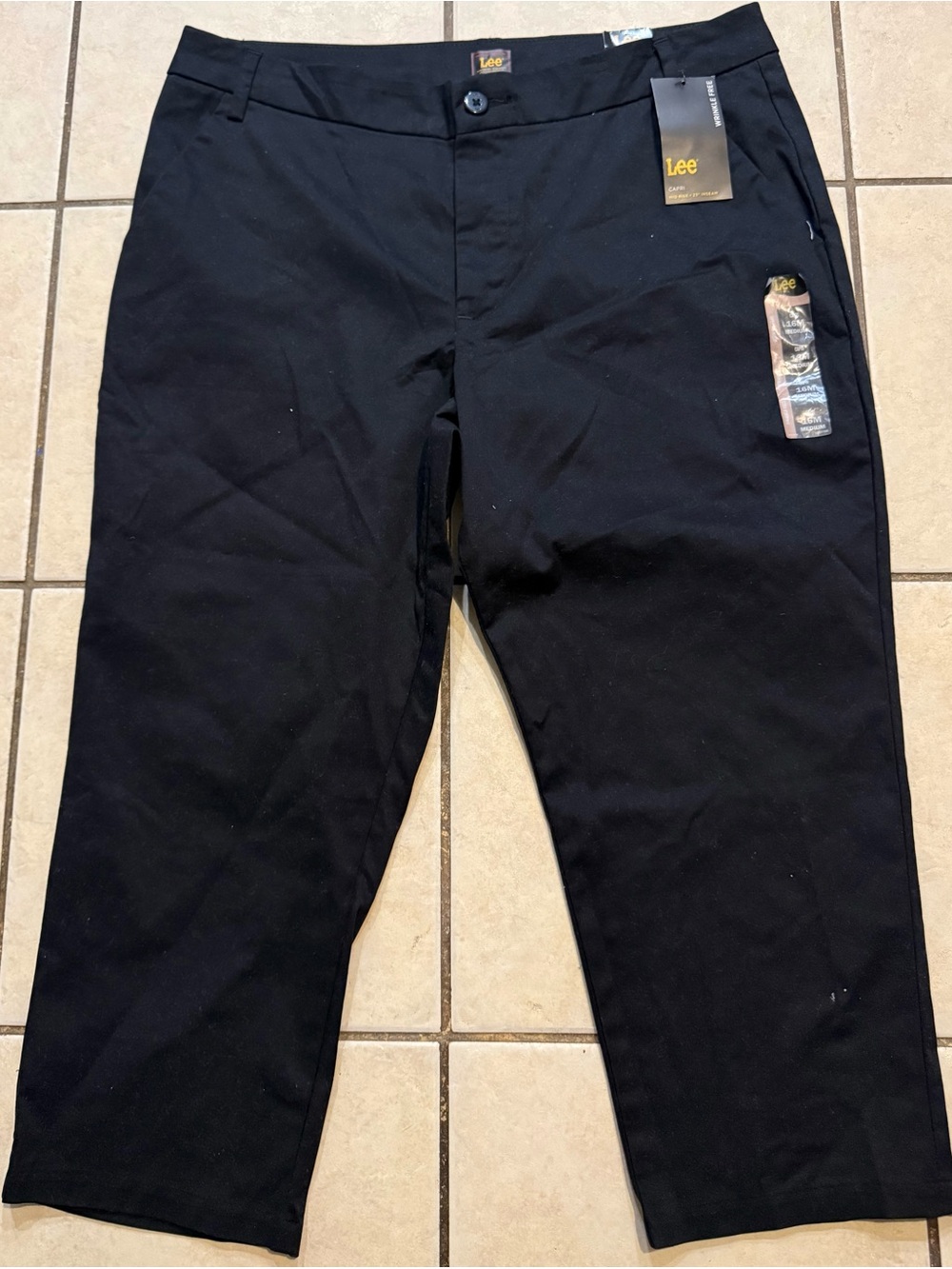 Lee Black Women's Capris Cropped Pants